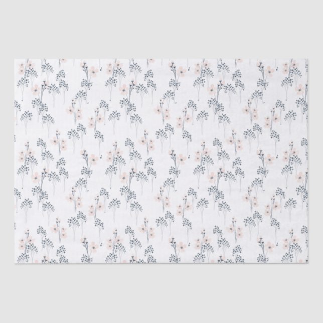 Papel Tissue Aquarela Flor Silvestre (Frente )