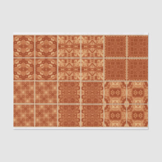 Papel tissue vermelho, laranja e amarelo para deco