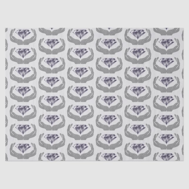 Papel Toalha para Casamento Diamond Hands (Frente )