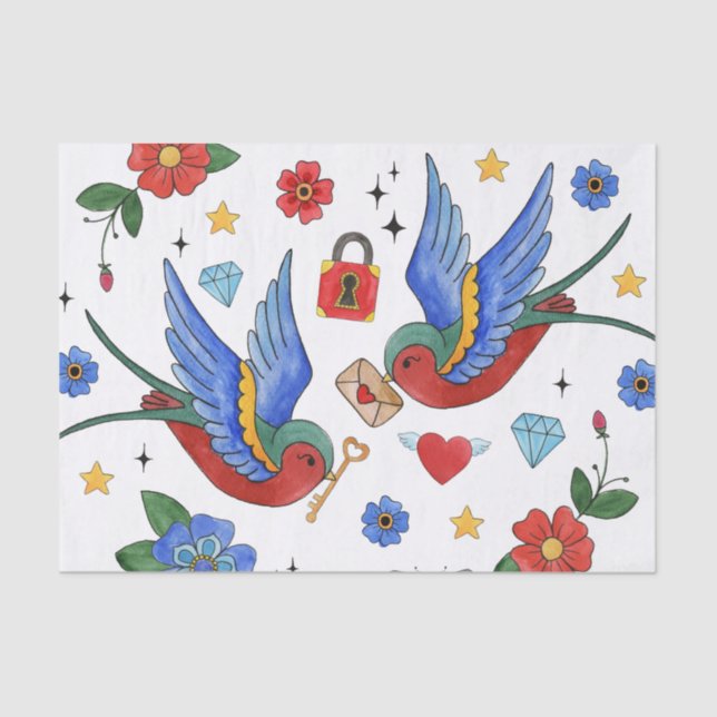 Papel Tradicional De Papel De Tecido Que Envolve A (Frente )