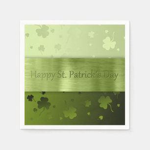 Papel Trevos do dia de St Patrick nobre - guardanapo de
