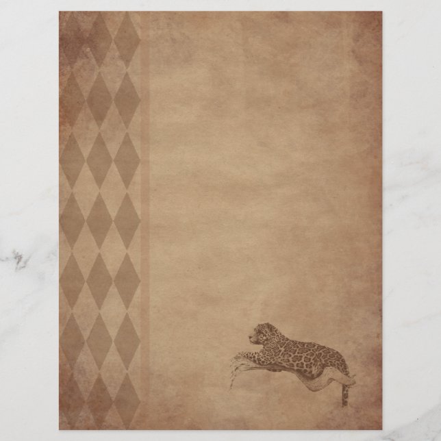 Papel velho - leopardo (Frente)