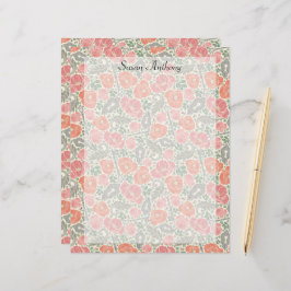 Papel Vermelho de Papoula com Chave Antiga de Cade