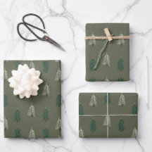 Papel Whimsical Christmas Tree Wraping