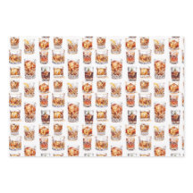 Papel Whiskey Wrapping - Traço de presente de coqu