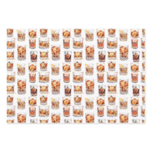 Papel Whiskey Wrapping - Traço de presente de coqu