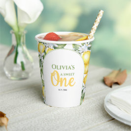 Papelão, limão, primeiro aniversario de citrinos.