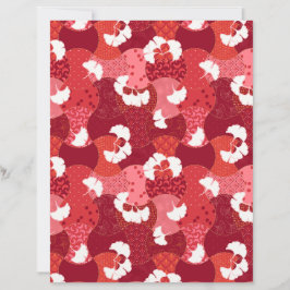 Papelão vermelho-cinzento do padrão Kimono japonês