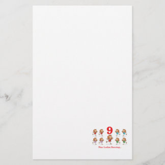 Papelaria 12 dias, nove senhoras dançando