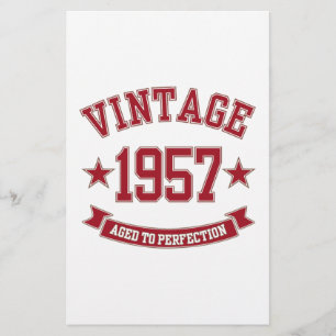 Papelaria 1957 Vintage Envelhecido até Perfecção