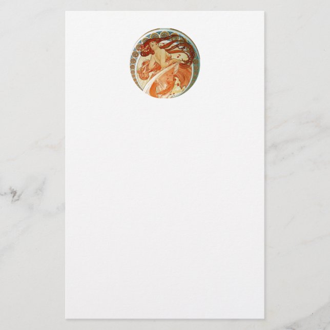 Papelaria A dança de Alphonse Mucha (Frente)