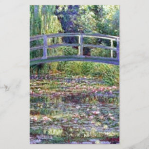 Papelaria A lagoa do lírio de água por Claude Monet