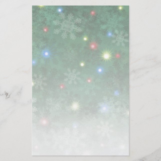 Papelaria A neve do Natal ilumina II (Frente)