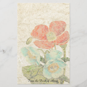 Papelaria A papoila oriental de papel Handmade floresce