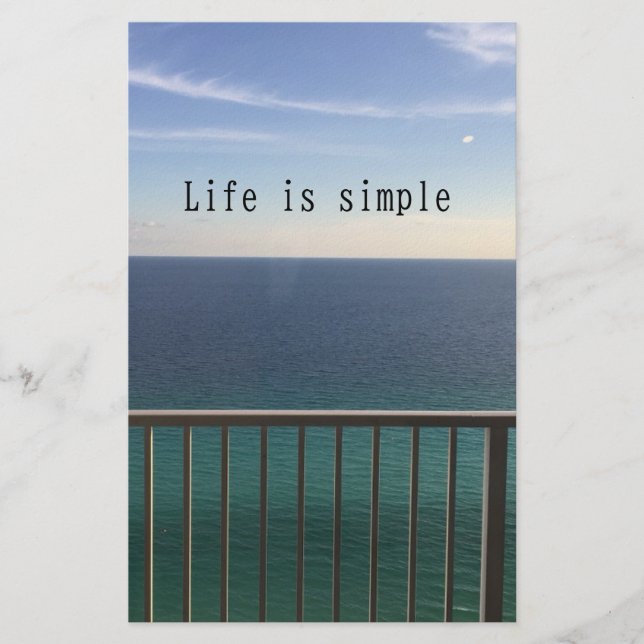 Papelaria A vida é simples (Frente)