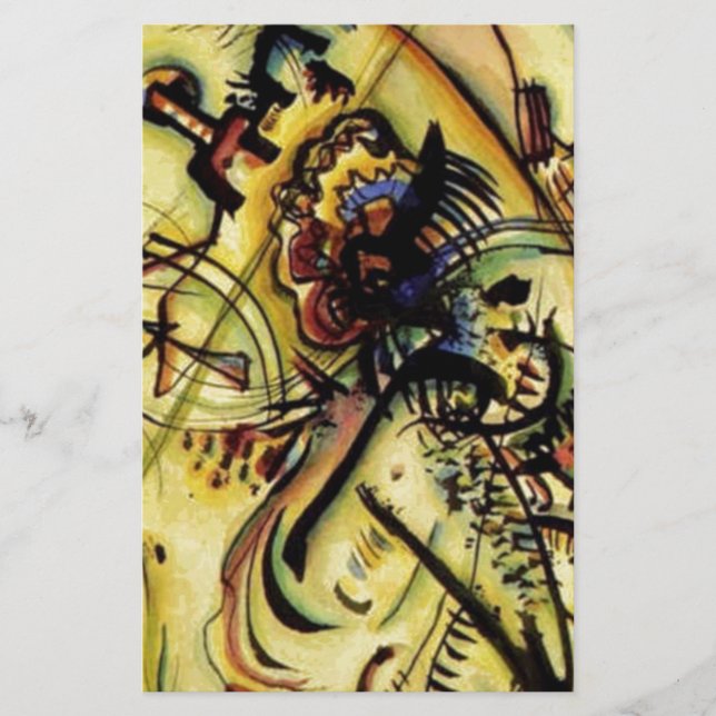 Papelaria À Voz Desconhecida de Kandinsky (Frente)