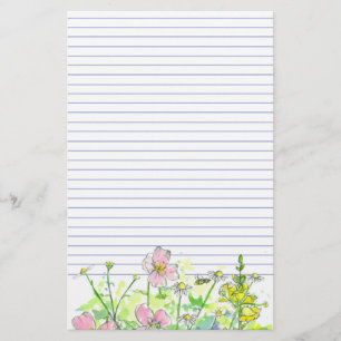 Papelaria Abelha do mel dos Wildflowers de Snapdragons da
