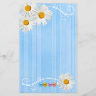 Papelaria Abotoe a margarida azul