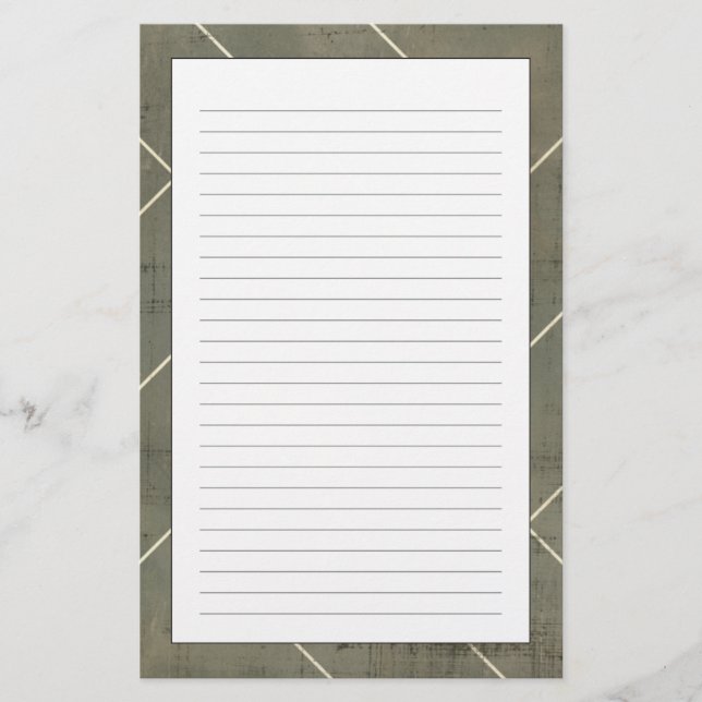 Papelaria Abstrato Blueprint com formas geométricas (Frente)