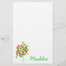 Papelaria Abstrato com cor aquosa