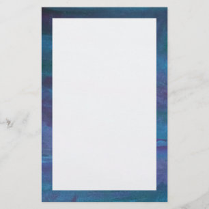 Papelaria Abstrato de Ombre Azul Roxo Violeta-Teal Turques