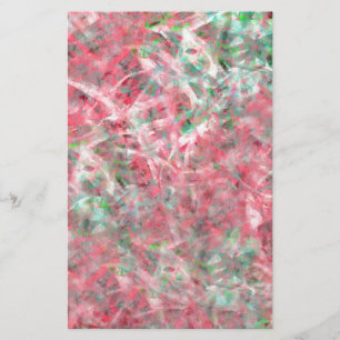 Papelaria Abstrato expressionista dança em rosa e verde