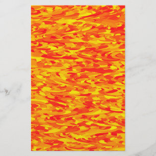 Papelaria Abstrato - Padrão Vermelho Cor - de - laranja Amar