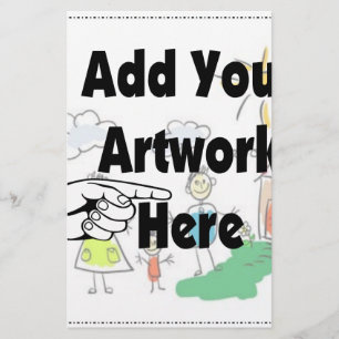 Papelaria Adicione seu próprio Trabalho de arte ou Trabalho