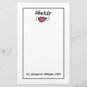Papelaria Adicione seu sorriso conhecido do dentista de