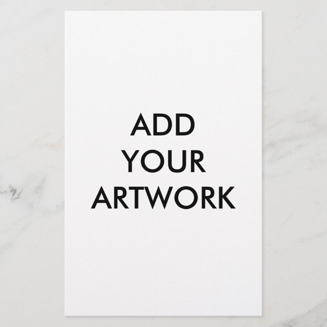 Papelaria Adicione seu trabalho de arte (Frente)