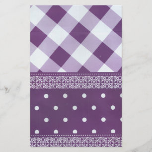 Papelaria Adorável padrão sem costura do Damask Purple