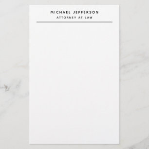 Papelaria Advogado Minimalista Clássico Pro
