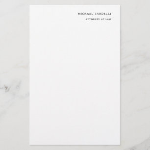Papelaria Advogado Minimalista Clássico Simples