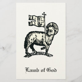 Papelaria Agnus Dei O Cordeiro Pascal de Deus Arte Refinada 