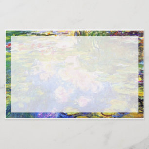 Papelaria Água Lily Pond Claude MoneT PINTURA DE ARTE FINA