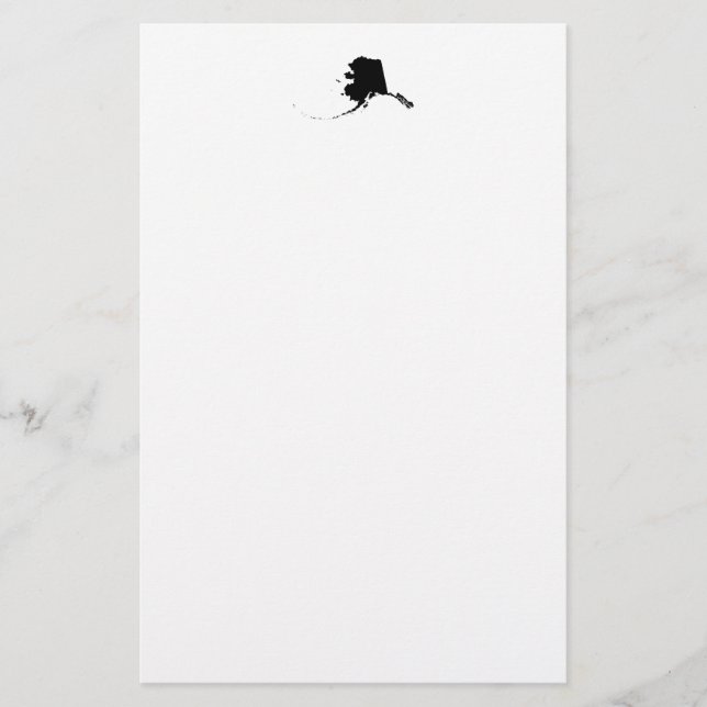 Papelaria Alasca em Preto (Frente)