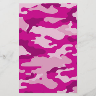 Papelaria Álbum de recortes da camuflagem do rosa quente qu