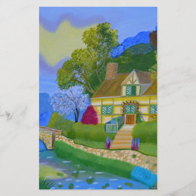 Papelaria Algodão primavera (Frente)