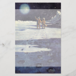 Papelaria Aliens do astronauta da ficção científica do