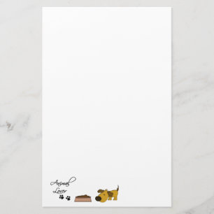 Papelaria Amante dos animais+impressão-Cão da pata com pra