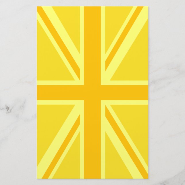 Papelaria Amarelo Amarelo Jack British Flag Background (Frente)