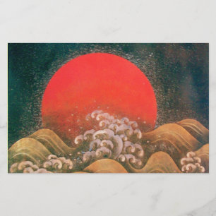 Papelaria AMATERASU, SUN GODDESE, vermelho preto