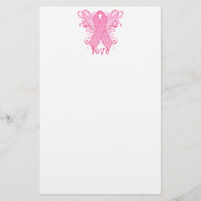 Papelaria Amor cor-de-rosa da fita (Frente)