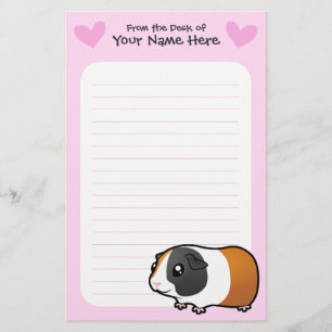 Papelaria Amor da cobaia (cabelo liso)