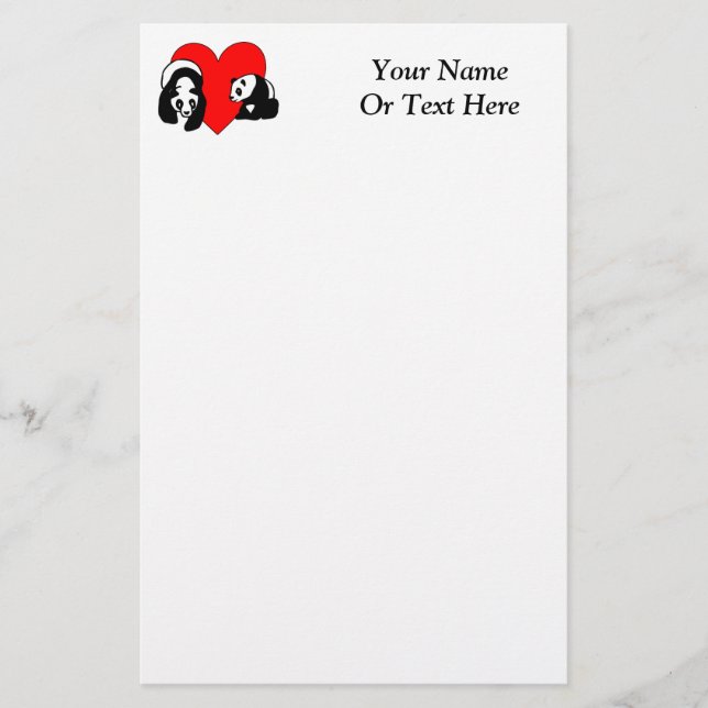 Papelaria Amor da panda (Frente)