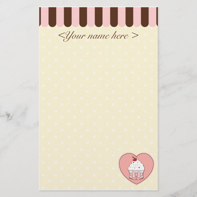 Papelaria Amor do cupcake (Frente)