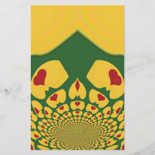 Papelaria Amor em Cores Rasta: Reggae Hearts