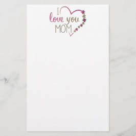 Papelaria Amor Mãe Dia de as mães Heart