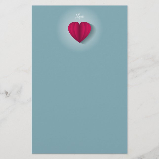 Papelaria Amor romântico moderno (Frente)