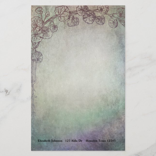 Papelaria Amostras de Aquarela (Frente)